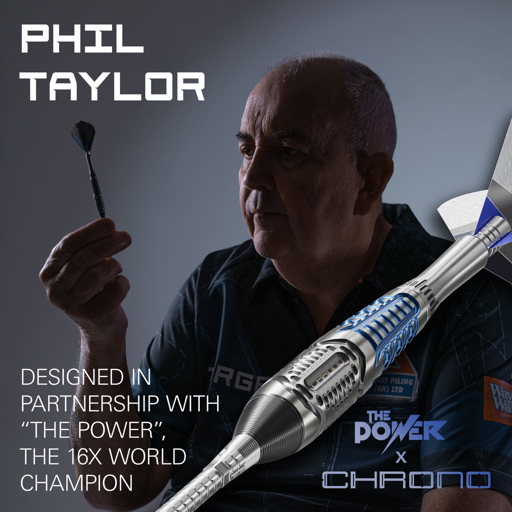 TARGET - Phil Taylor Chrono - Steel Tip Swiss Point - 95% Tungsten Darts