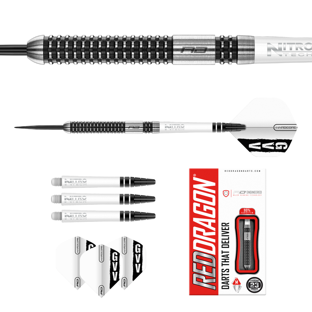 RED DRAGON - Gian van Veen Axis SE Darts - 90% Tungsten - 23g