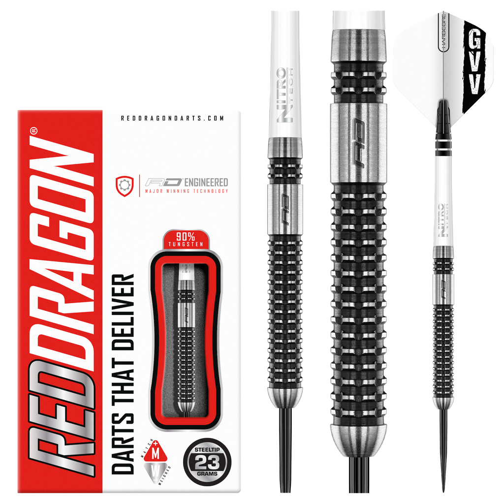 RED DRAGON - Gian van Veen Axis SE Darts - 90% Tungsten - 23g