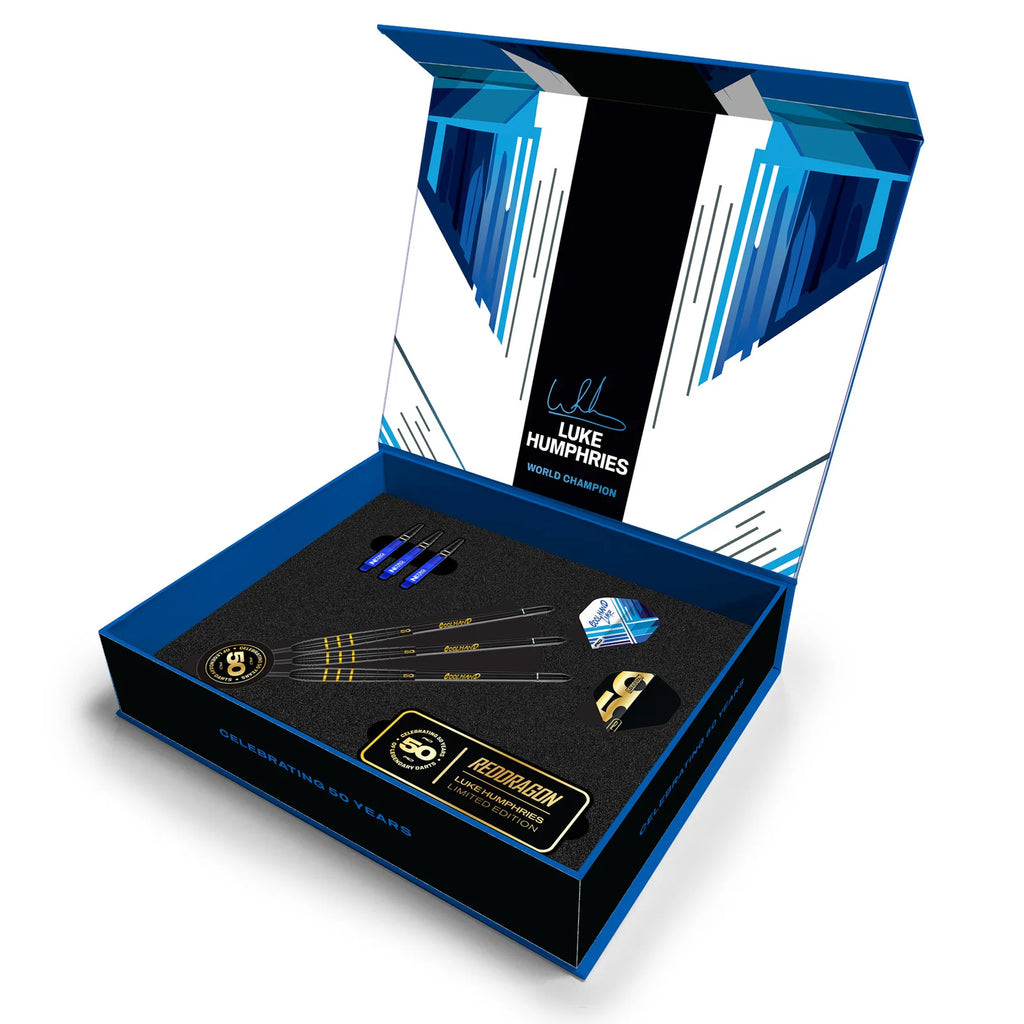 RED DRAGON - Luke Humphries 50 YEARS Player Edition Darts - 90% Tungsten - 22g