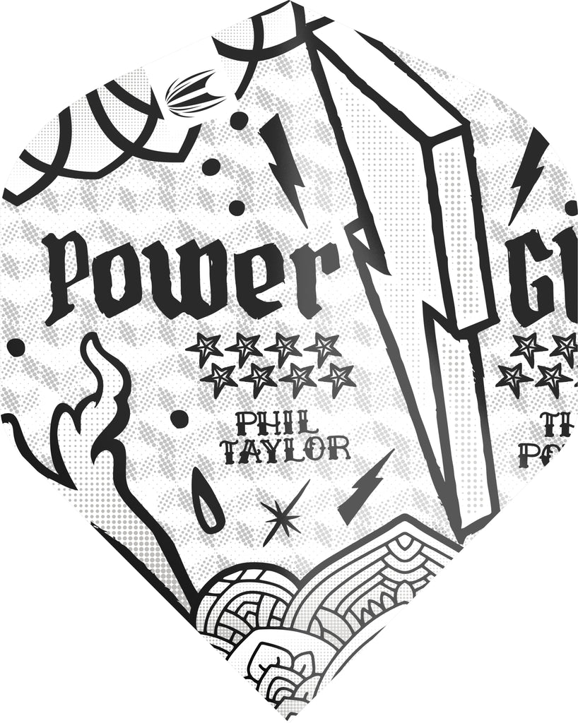 TARGET - Phil Taylor Power Ink Flights - Multipack - NO2 Size - 100 Micron