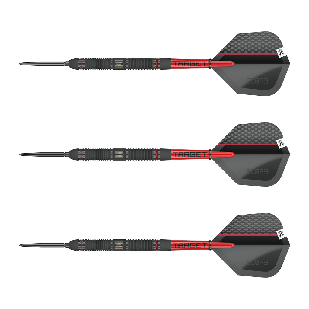 TARGET - Scope SP01 Swiss Point Steel Tip Darts - 90% Tungsten - 23g