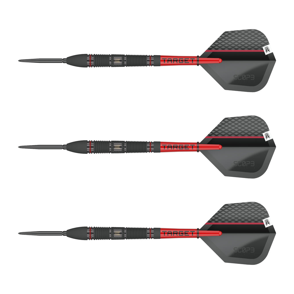 TARGET - Scope SP02 Swiss Point Steel Tip Darts - 90% Tungsten - 24g