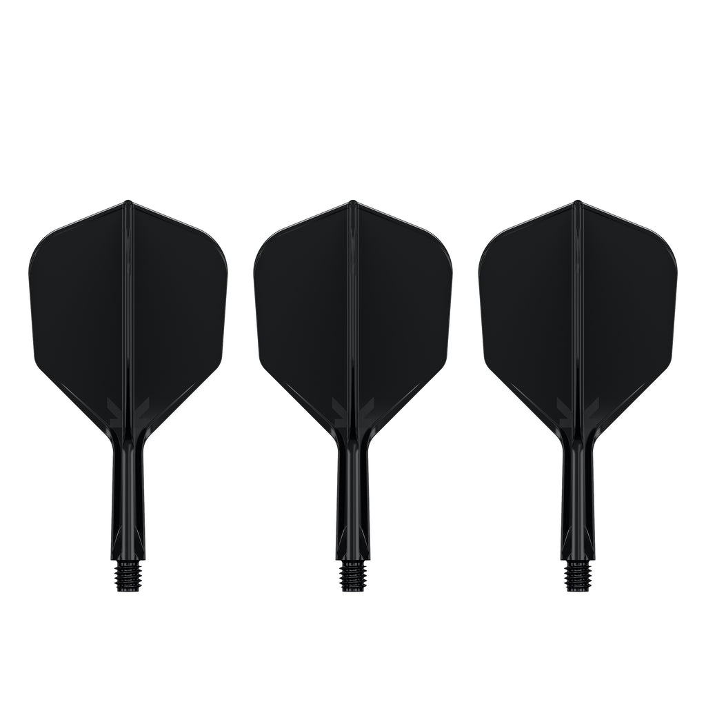 TARGET - K-FLEX All-In-One Moulded Flights NO6 Size - BLACK