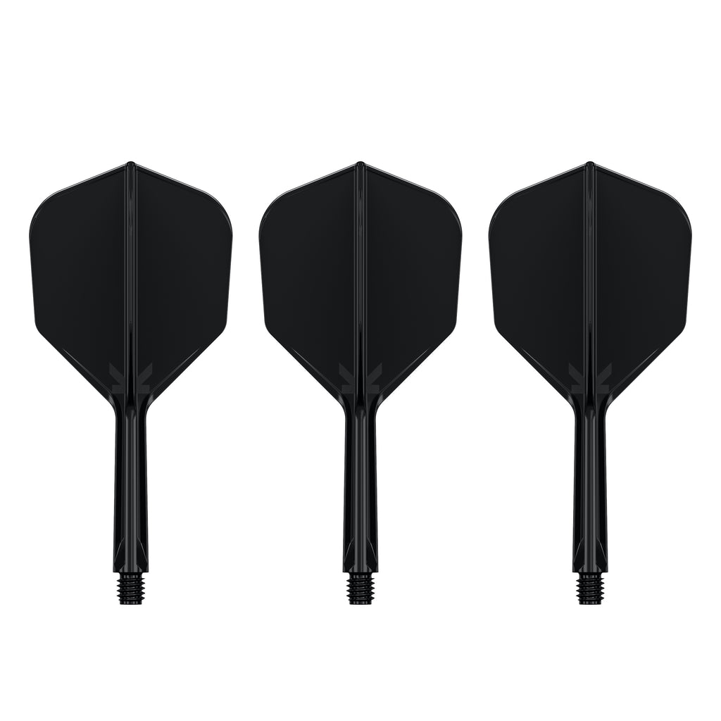 TARGET - K-FLEX All-In-One Moulded Flights NO6 Size - BLACK