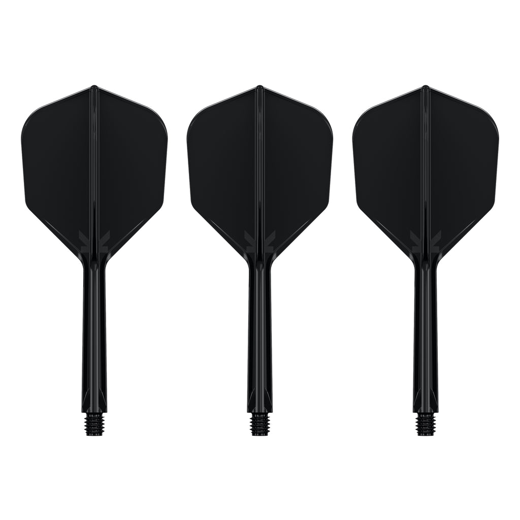 TARGET - K-FLEX All-In-One Moulded Flights NO6 Size - BLACK