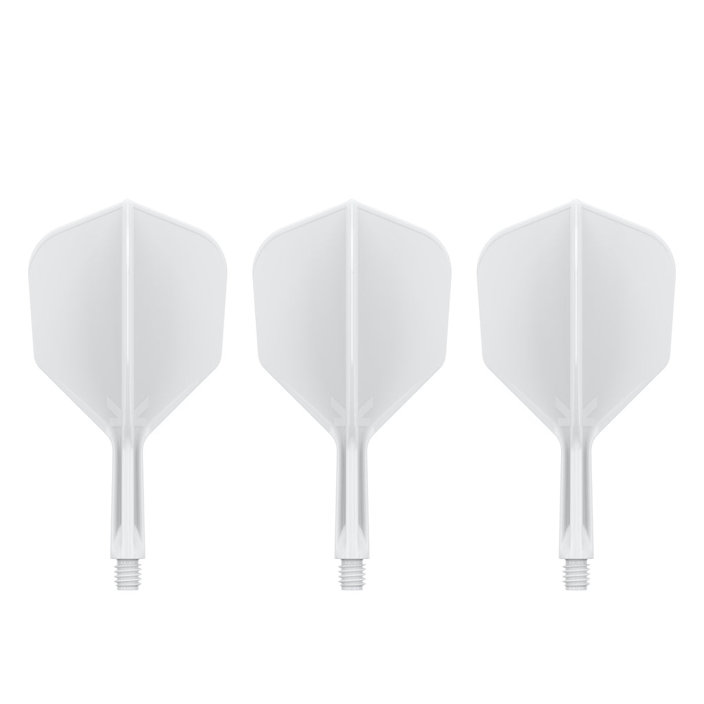 TARGET - K-FLEX All-In-One Moulded Flights NO6 Size - WHITE