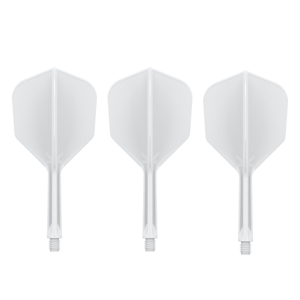 TARGET - K-FLEX All-In-One Moulded Flights NO6 Size - WHITE