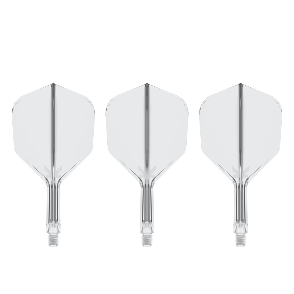 TARGET - K-FLEX All-In-One Moulded Flights NO6 Size - CLEAR