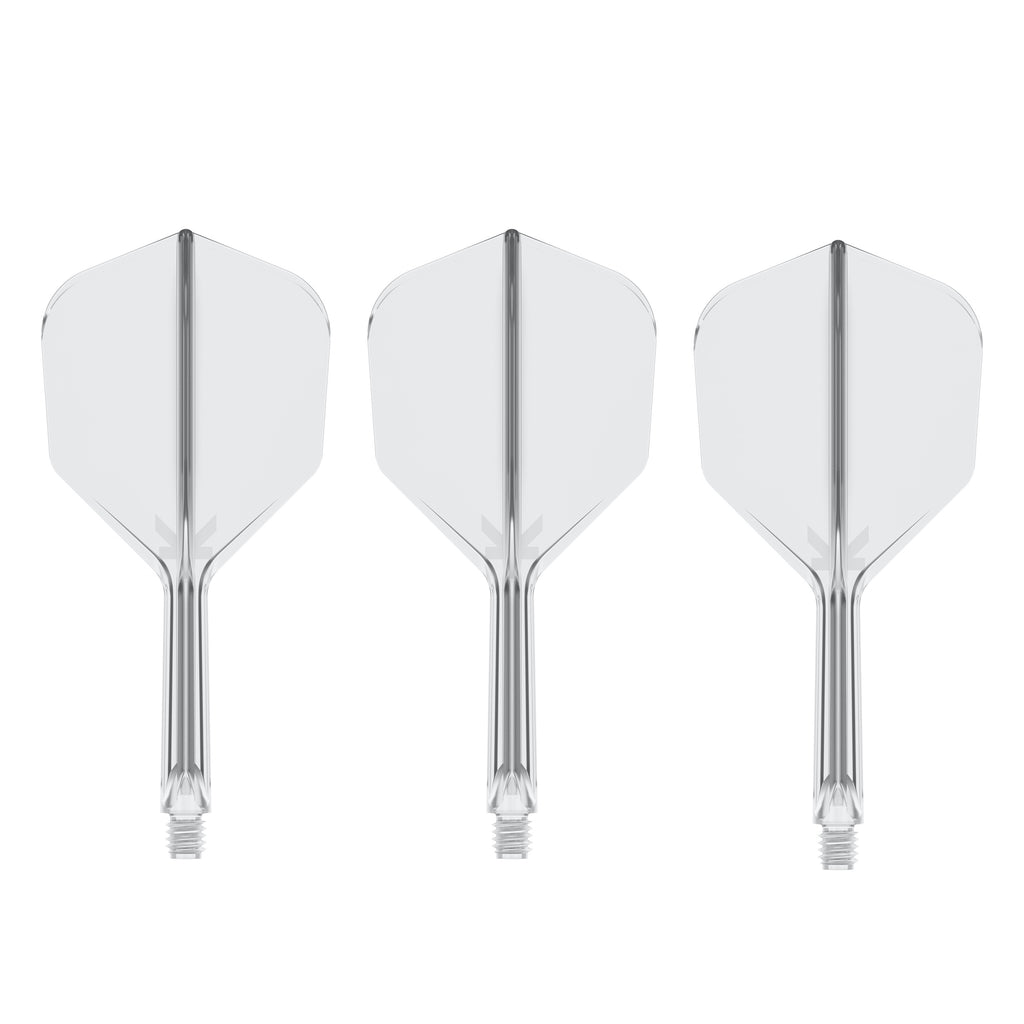 TARGET - K-FLEX All-In-One Moulded Flights NO6 Size - CLEAR
