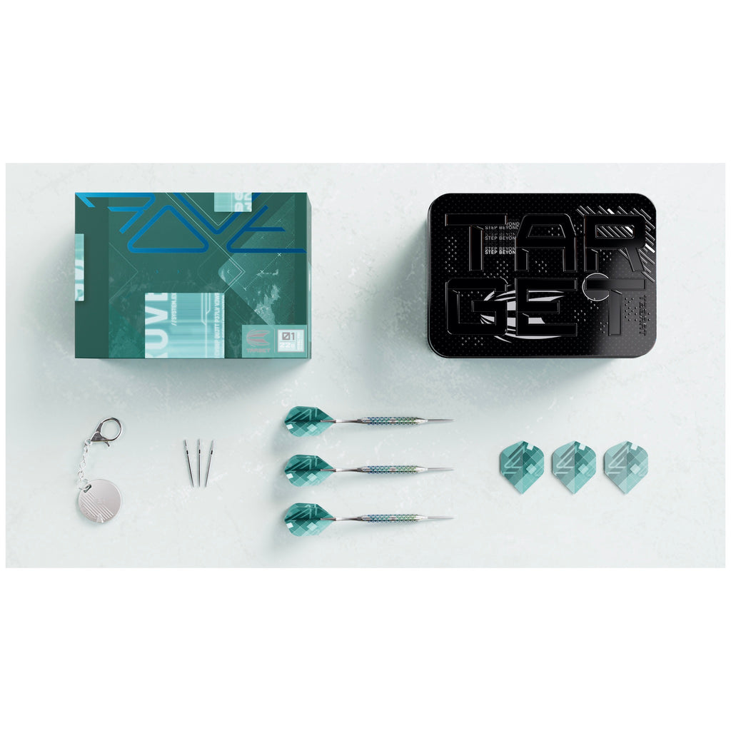 TARGET - Rove SP03 Swiss Point Steel Tip Darts - 90% Tungsten - 24g