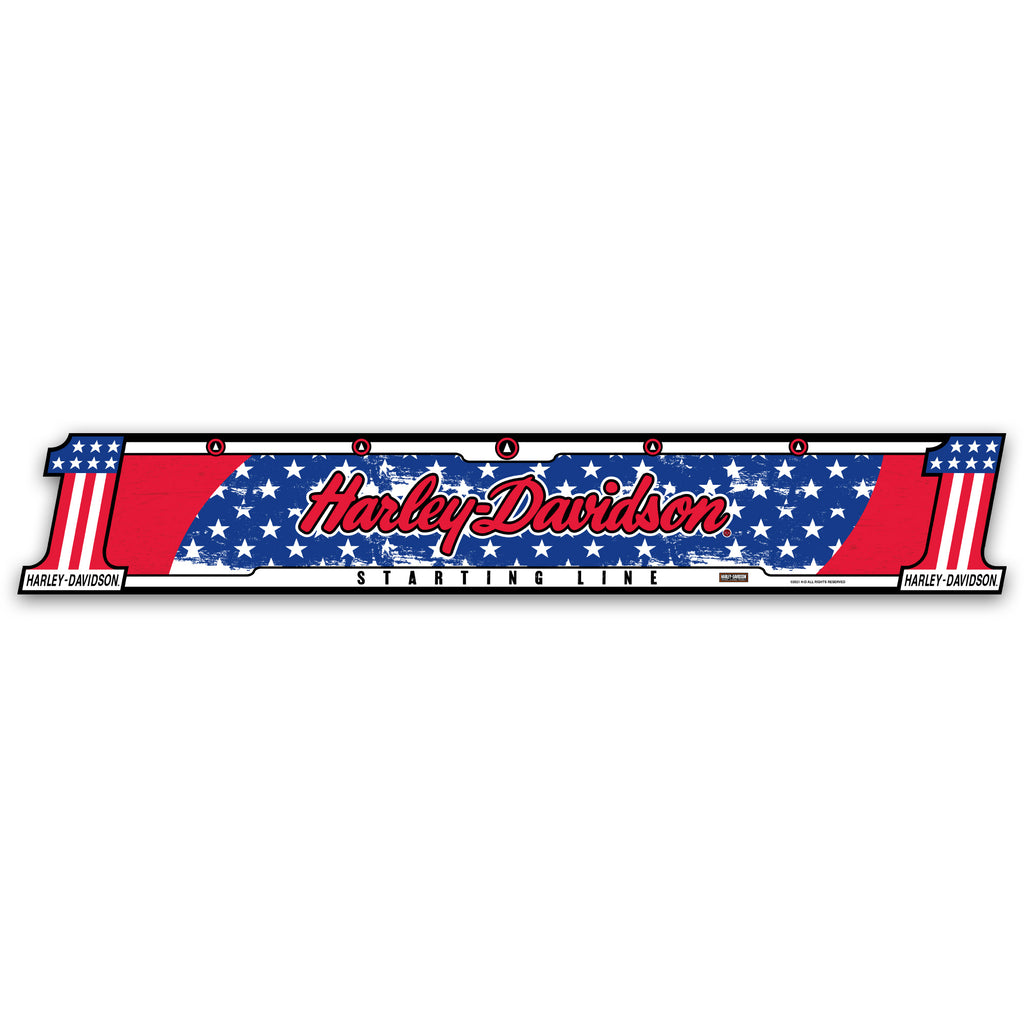 HARLEY DAVIDSON - Official Licensed Oche Throw Line Sticker - NUMBER 1