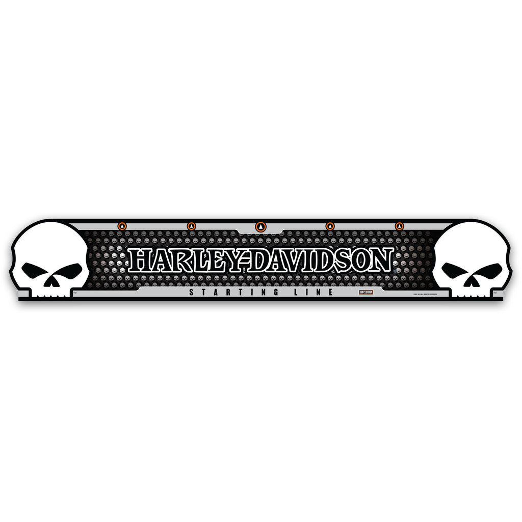 HARLEY DAVIDSON - Official Licensed Oche Throw Line Sticker - SKULL