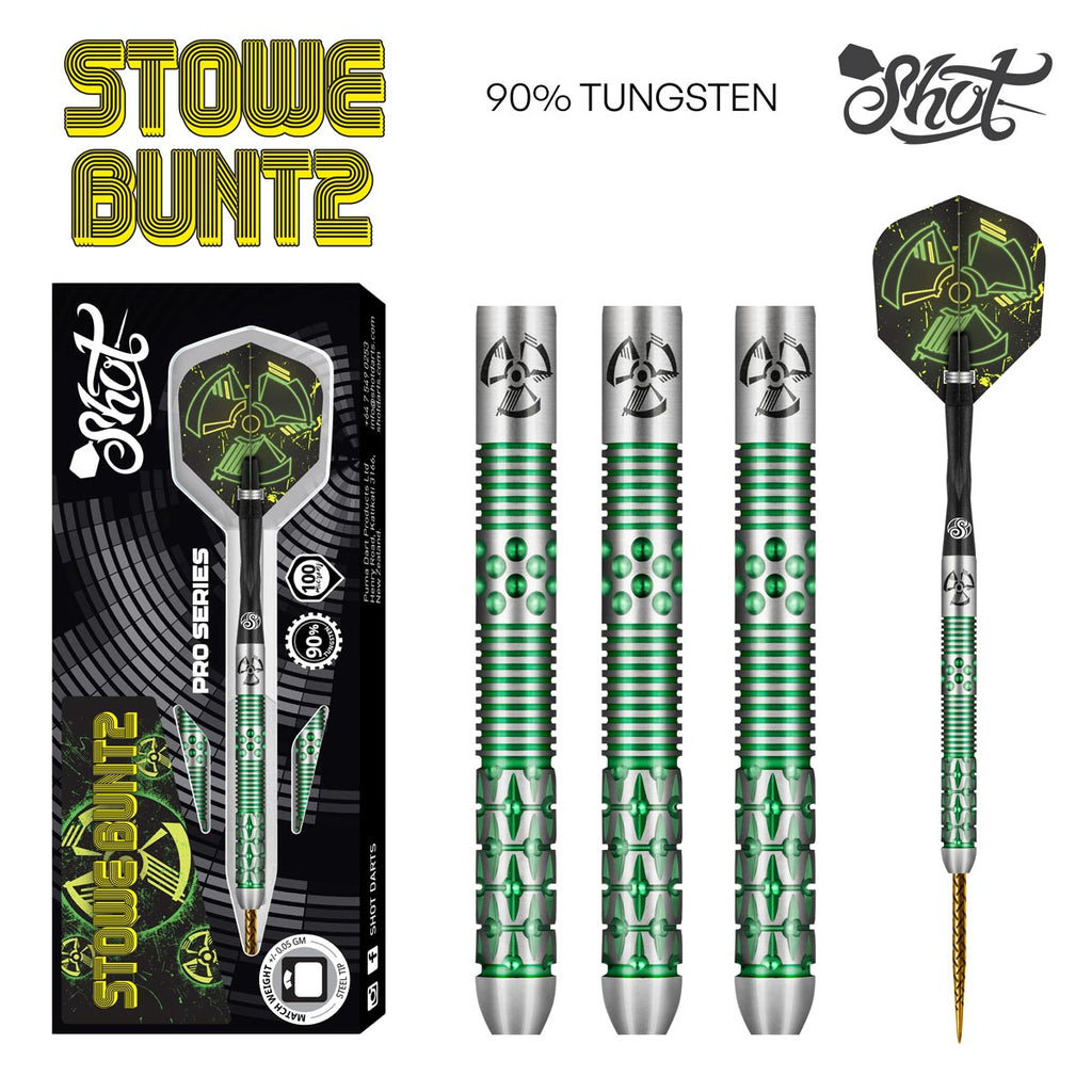 SHOT - STOWE BUNTZ V2 Dart Set - 90% Tungsten - 23g