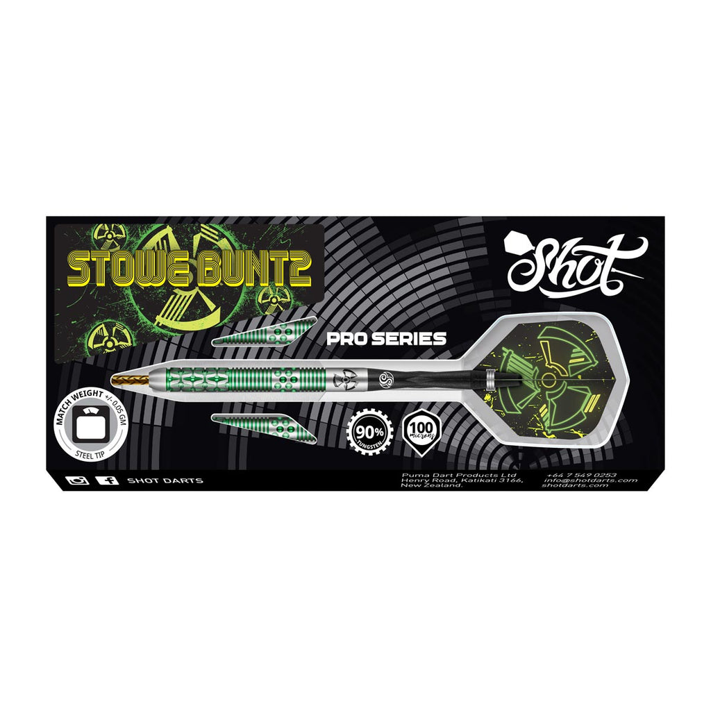 SHOT - STOWE BUNTZ V2 Dart Set - 90% Tungsten - 23g