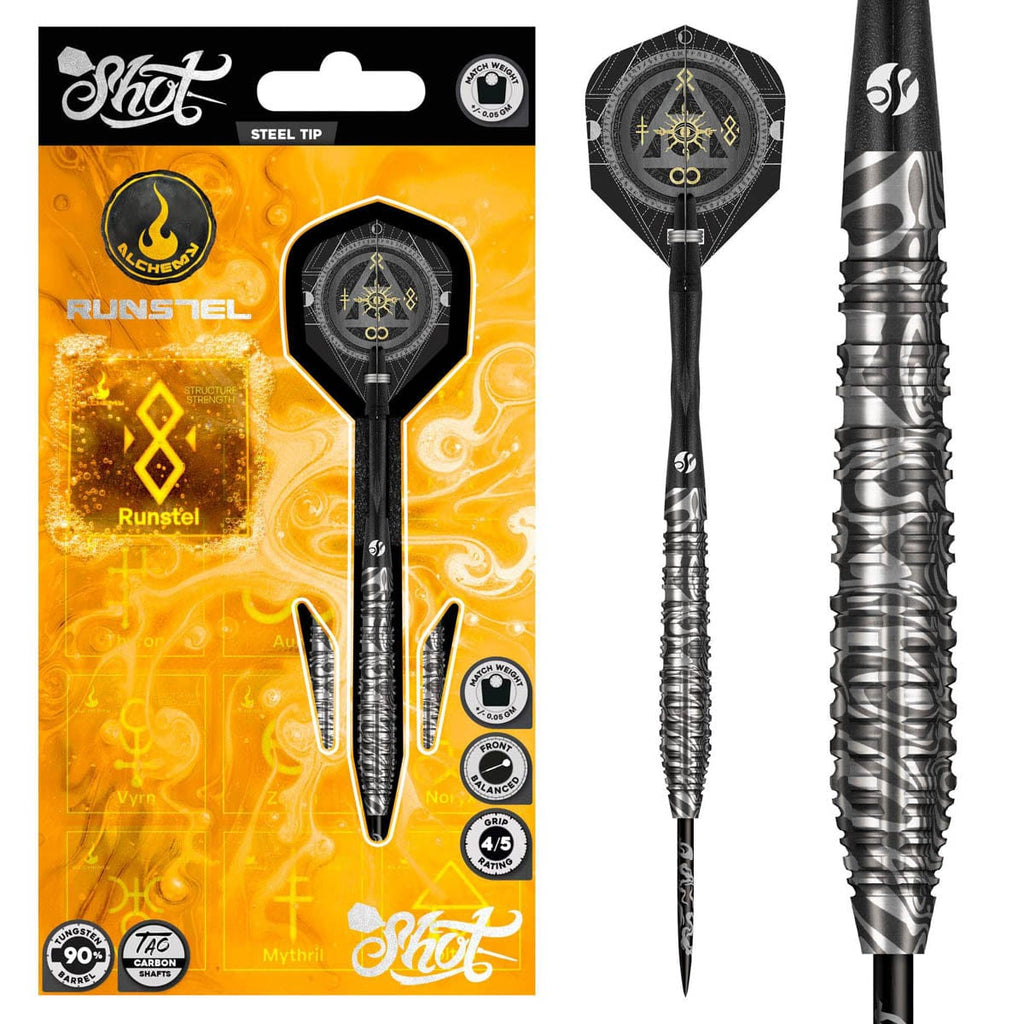 SHOT - 28g - Alchemy Runstel - 90% Tungsten - Steel Tip Darts