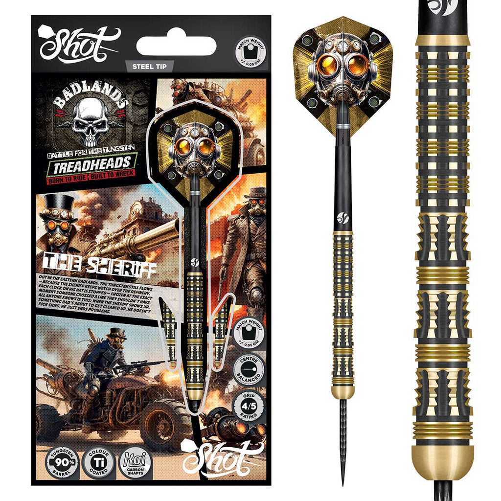 SHOT - Badlands THE SHERIFF Dart Set - 90% Tungsten - 23g