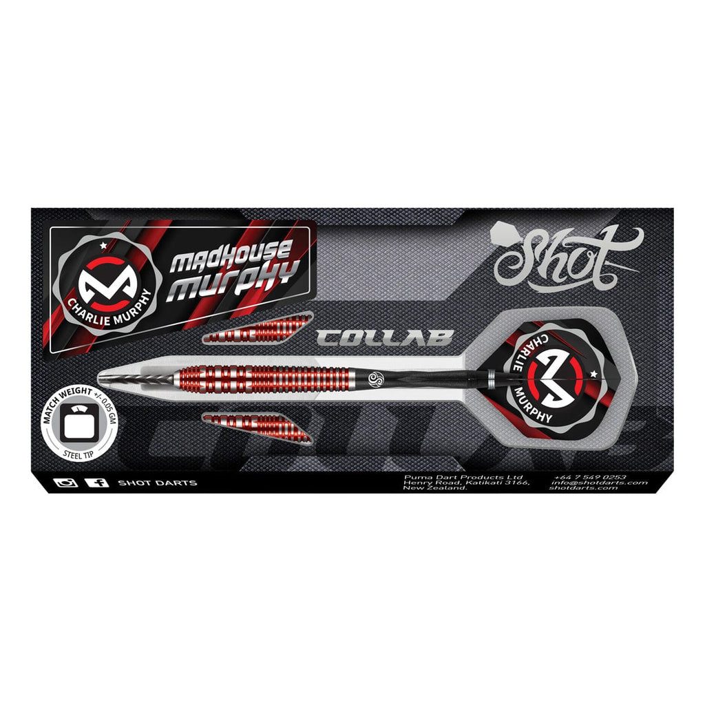 SHOT - Collab CHARLIE MURPHY Darts Set - 90% Tungsten - 23g