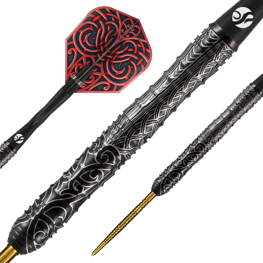SHOT - 24g - Warrior KAPENE Turbo Point Darts Set - 90% Tungsten