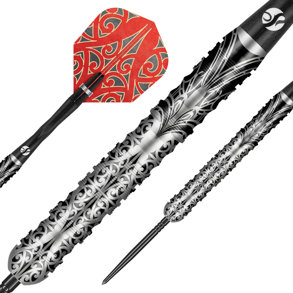 SHOT - 26g - Warrior TAIAHA Turbo Point Darts Set - 90% Tungsten
