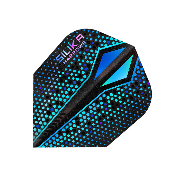 HARROWS - SILIKA COLOURSHIFT X Flights - Standard Small NO6 Shape - BLUE