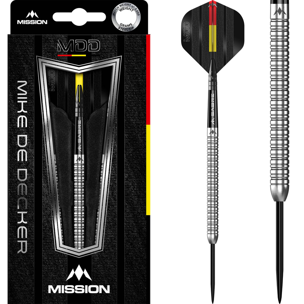 MISSION - Mike De Decker Darts - 95% Tungsten - Silver 22/24/26g