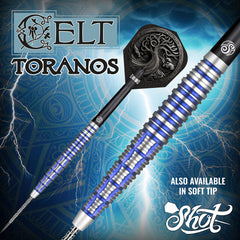 SHOT - Celt Toranos Steel Tip Darts - 90% Tungsten - 23g