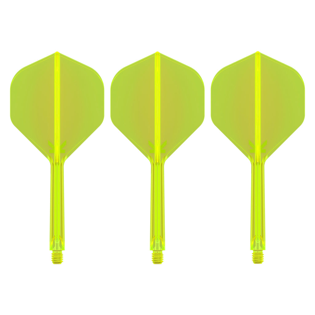 TARGET - K-FLEX All-In-One Moulded Flights NO2 Size - Neon Yellow