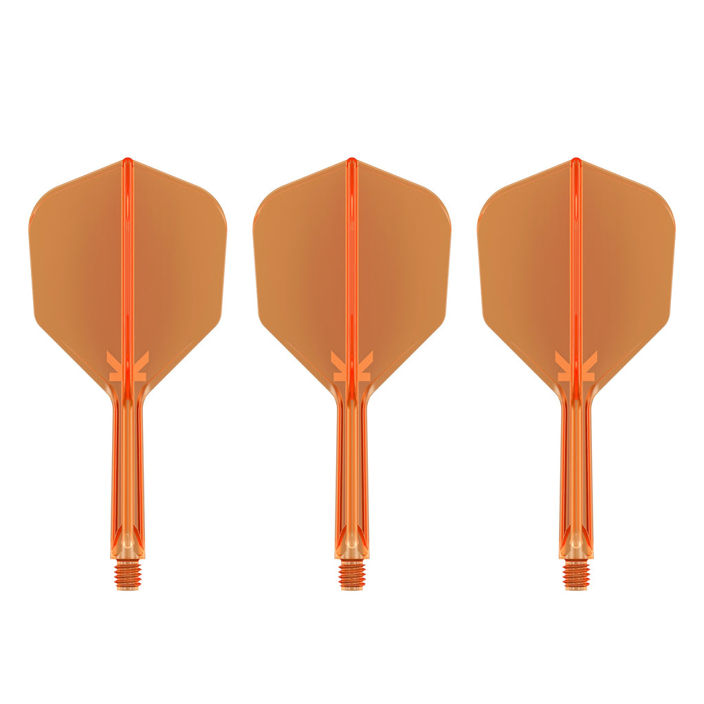 TARGET - K-FLEX All-In-One Moulded Flights NO6 Size - Neon Orange