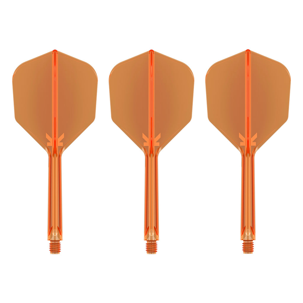 TARGET - K-FLEX All-In-One Moulded Flights NO6 Size - Neon Orange