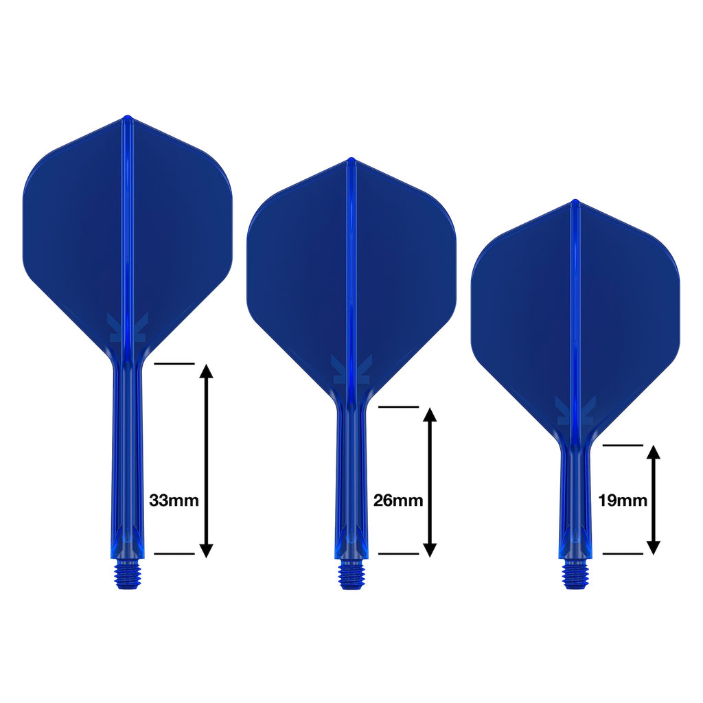 TARGET - K-FLEX All-In-One Moulded Flights NO2 Size - BLUE