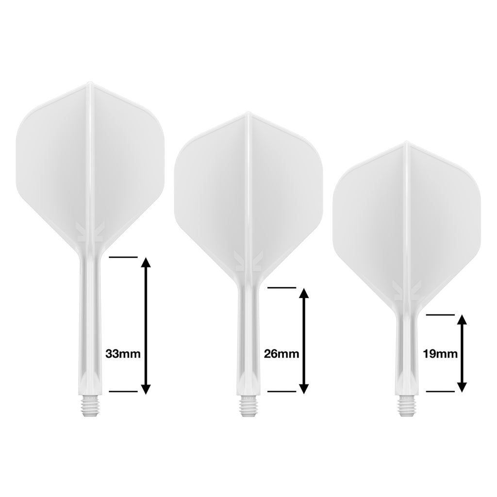 TARGET - K-FLEX All-In-One Moulded Flights NO2 Size - WHITE