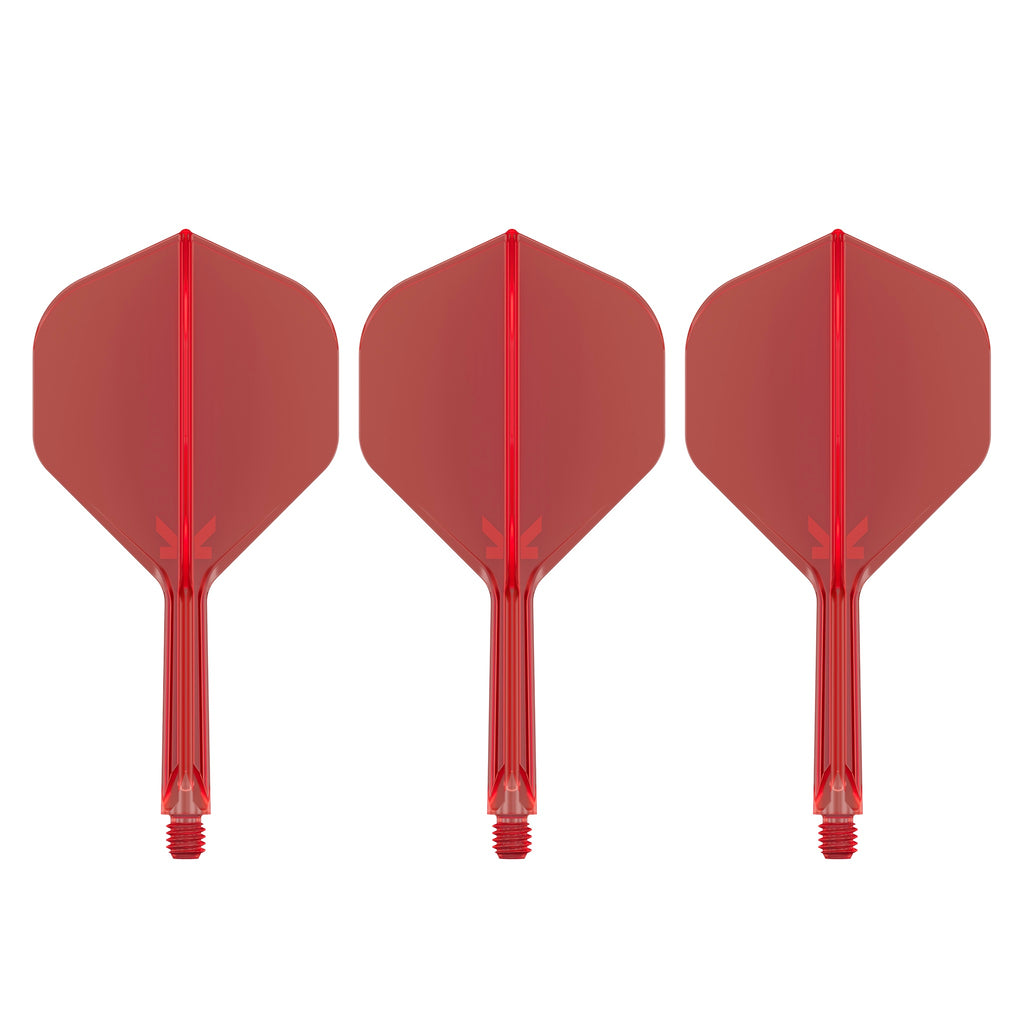 TARGET - K-FLEX All-In-One Moulded Flights NO2 Size - RED
