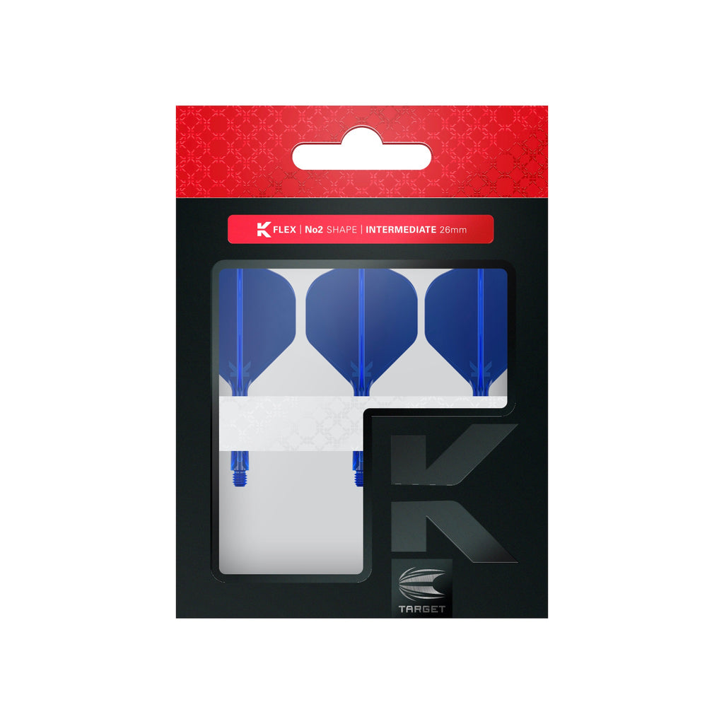 TARGET - K-FLEX All-In-One Moulded Flights NO2 Size - BLUE