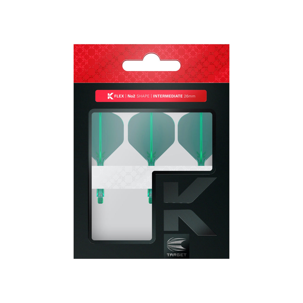 TARGET - K-FLEX All-In-One Moulded Flights NO2 Size - GREEN