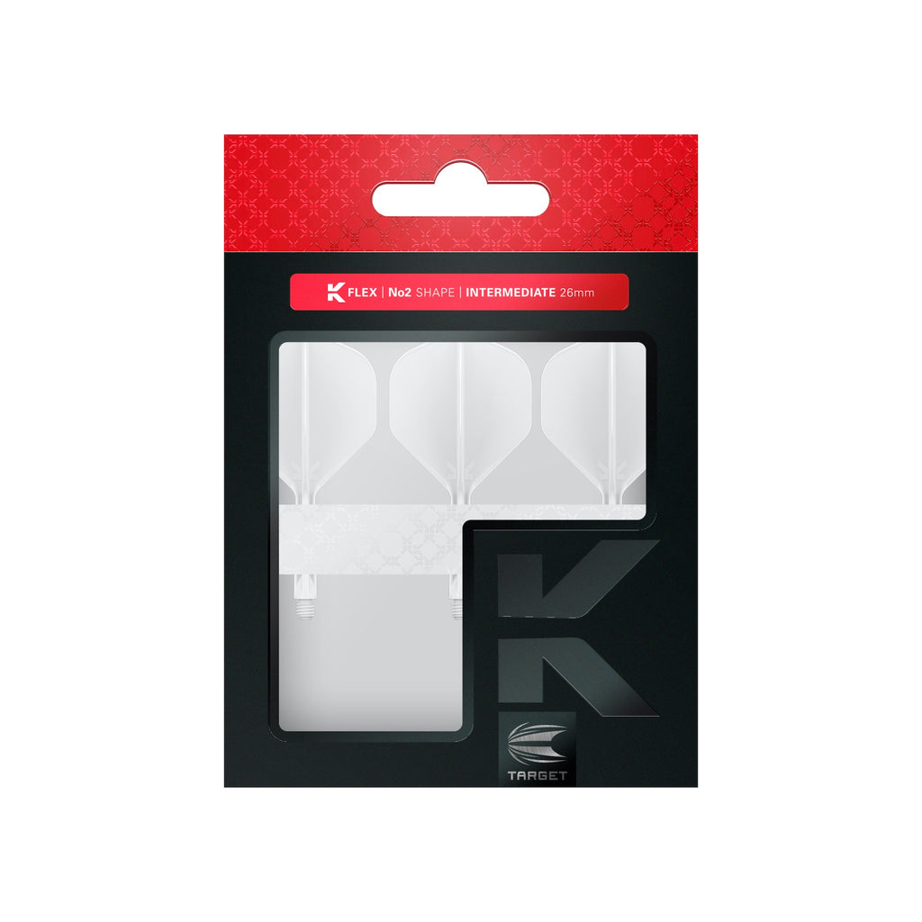 TARGET - K-FLEX All-In-One Moulded Flights NO2 Size - WHITE