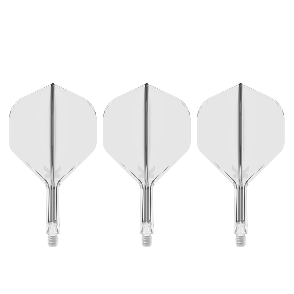 TARGET - K-FLEX All-In-One Moulded Flights NO2 Size - CLEAR