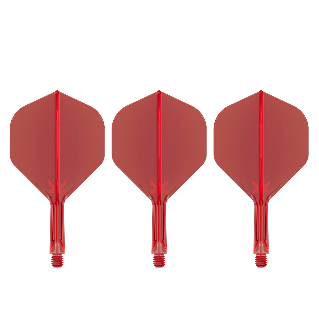 TARGET - K-FLEX All-In-One Moulded Flights NO2 Size - RED