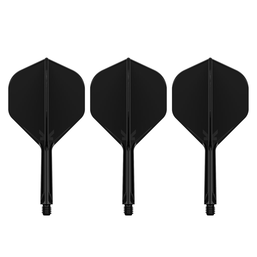 TARGET - K-FLEX All-In-One Moulded Flights NO2 Size - BLACK