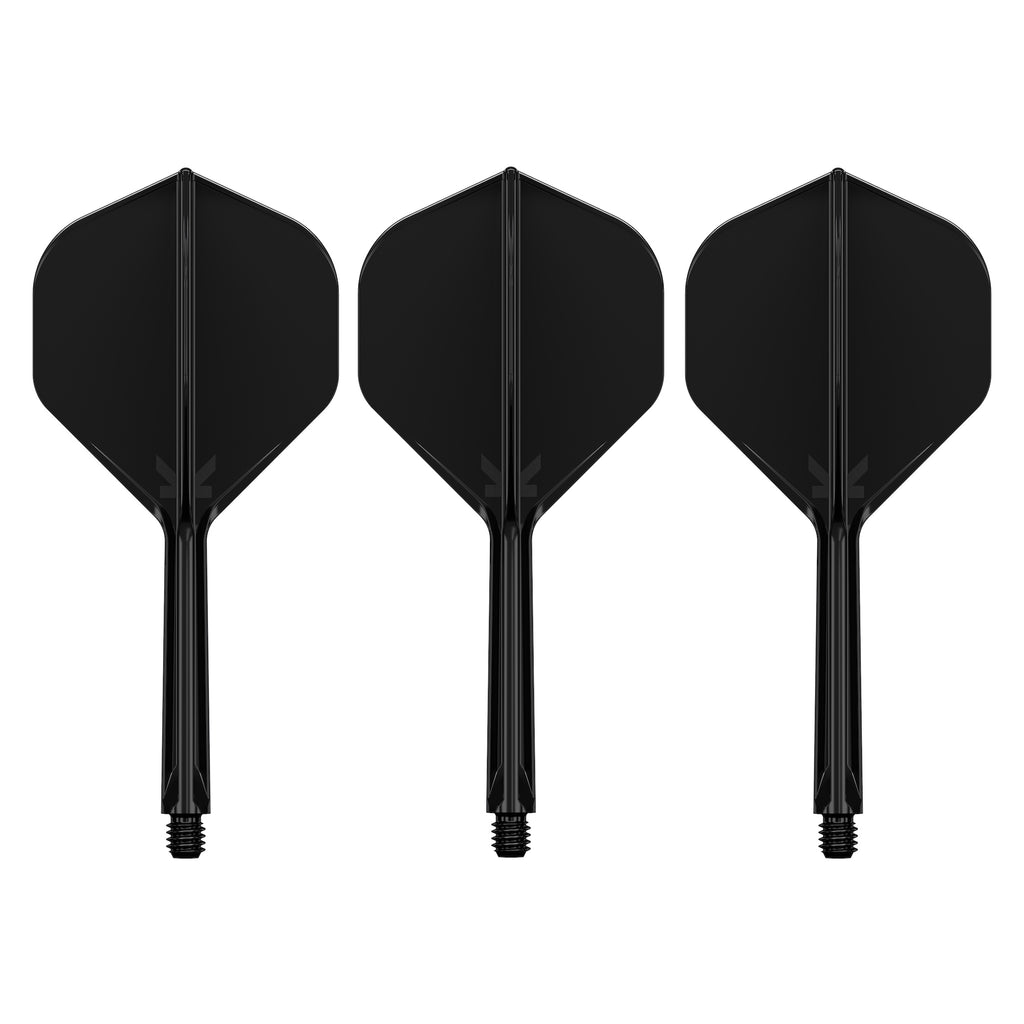 TARGET - K-FLEX All-In-One Moulded Flights NO2 Size - BLACK