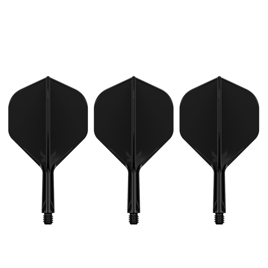 TARGET - K-FLEX All-In-One Moulded Flights NO2 Size - BLACK