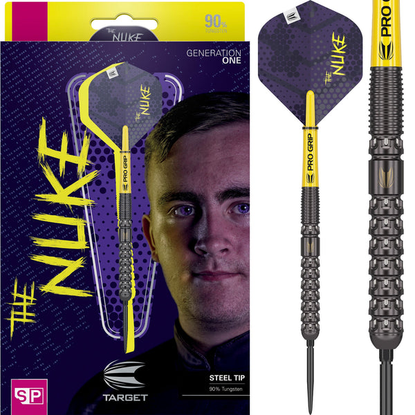 TARGET LUKE LITTLER 2BA THE NUKE ルークリトラー Target Darts Luke Littler Loadout Soft Tip Darts, 90