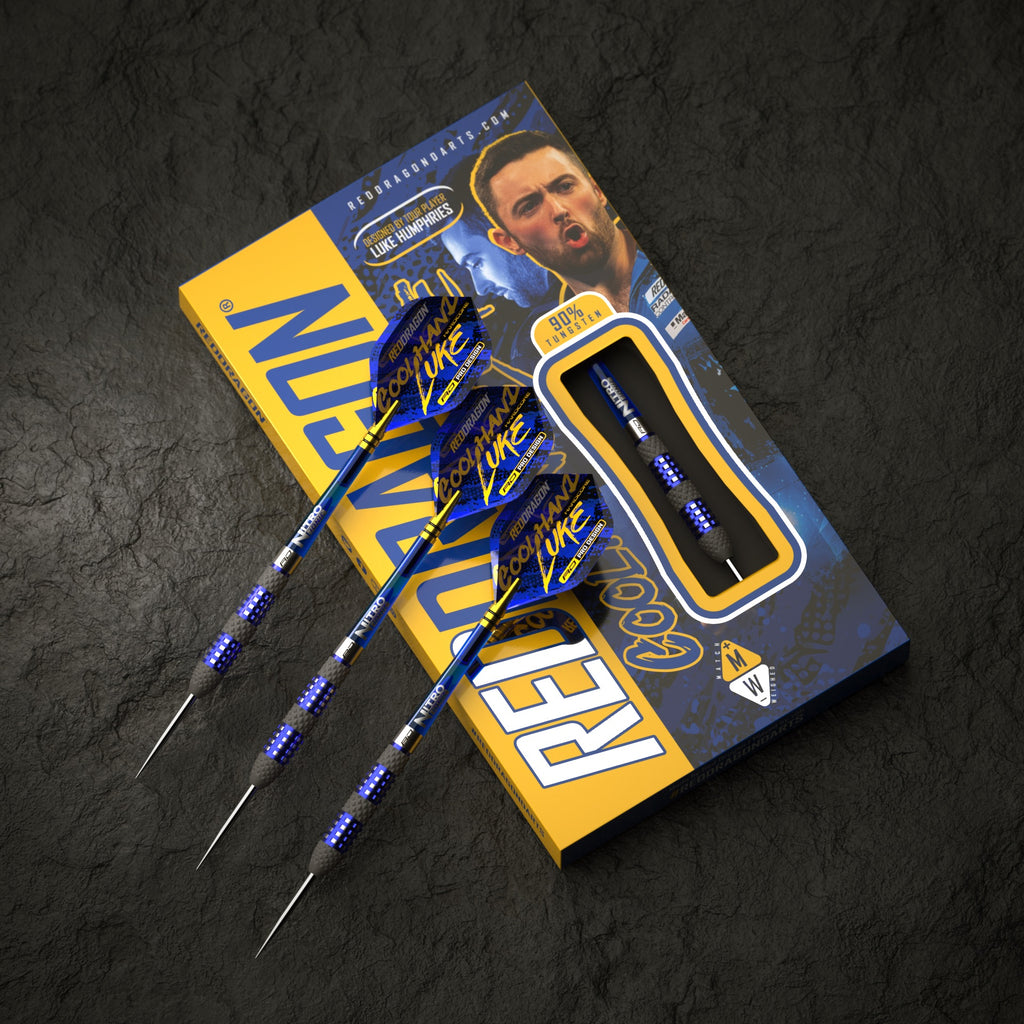 RED DRAGON - Luke Humphries TX2 Atomised Darts - 90% Tungsten - 24g