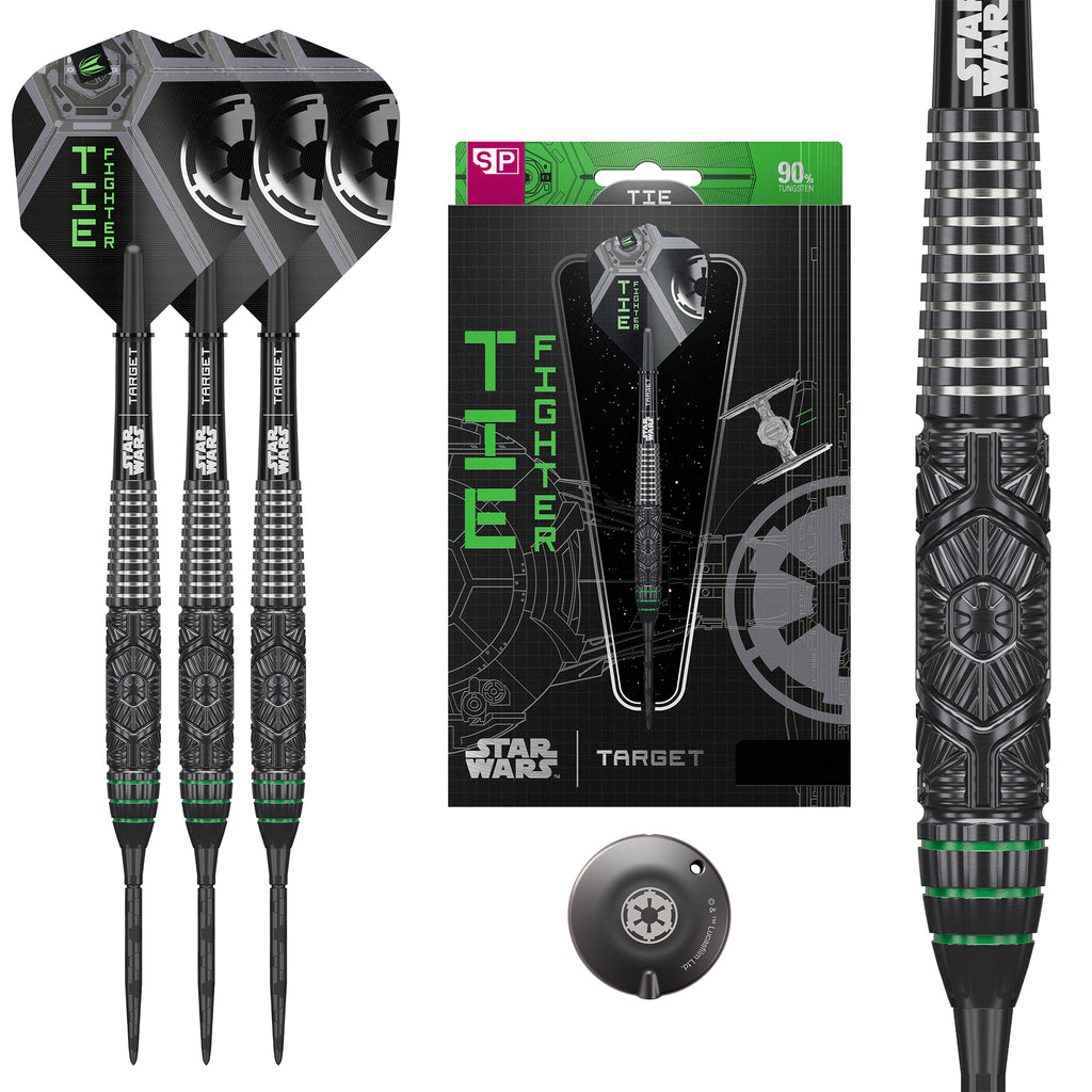 PRE ORDER FOR 11/11/25 - TARGET x STAR WARS - 23g - Tie Fighter - Steel Tip Swiss Point - 90% Tungsten Darts