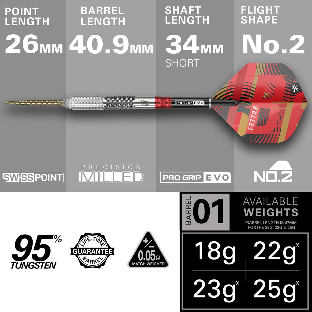 TARGET - Stephen Bunting G5 - 95% Tungsten - 25g