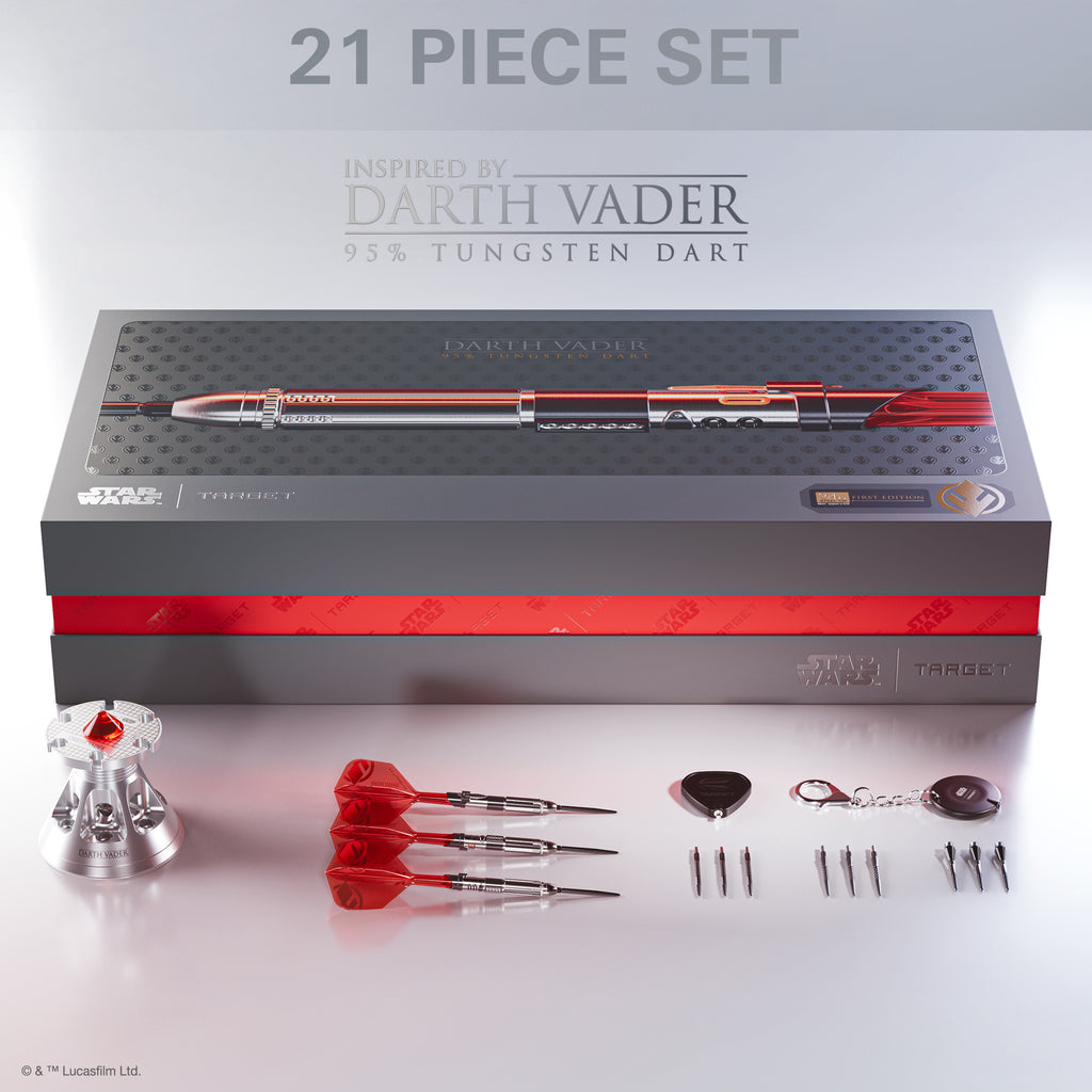 PRE ORDER FOR 11/11/25 - TARGET x STAR WARS - Darth Vader Light Sabre 24g - LIMITED EDITION - Steel Tip Swiss Point - 95% Tungsten Darts