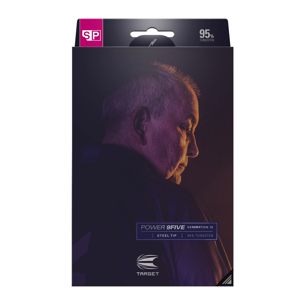 TARGET - Phil Taylor Power 9FIVE GEN10 Steel Tip Darts - 95% Tungsten - 22g