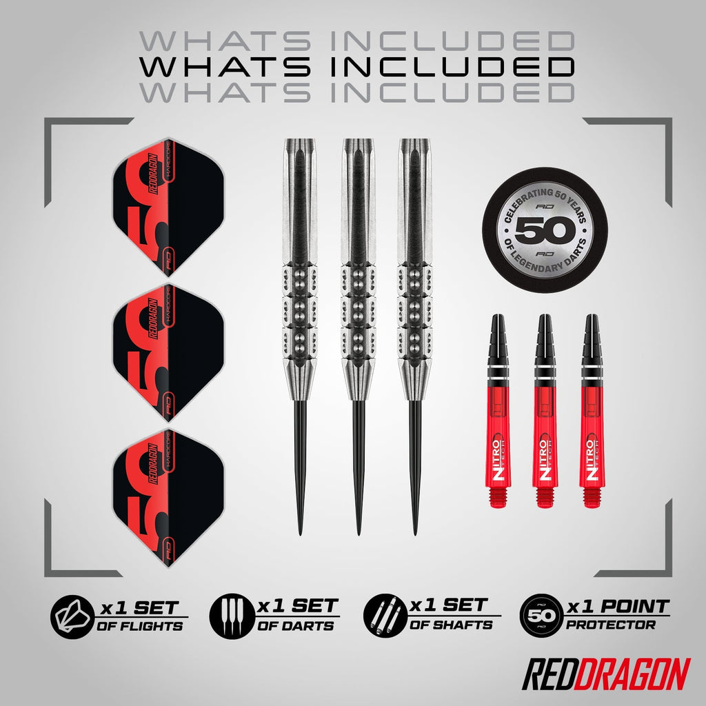 RED DRAGON - 25g Hexoset 3 Dart - 85% Tungsten