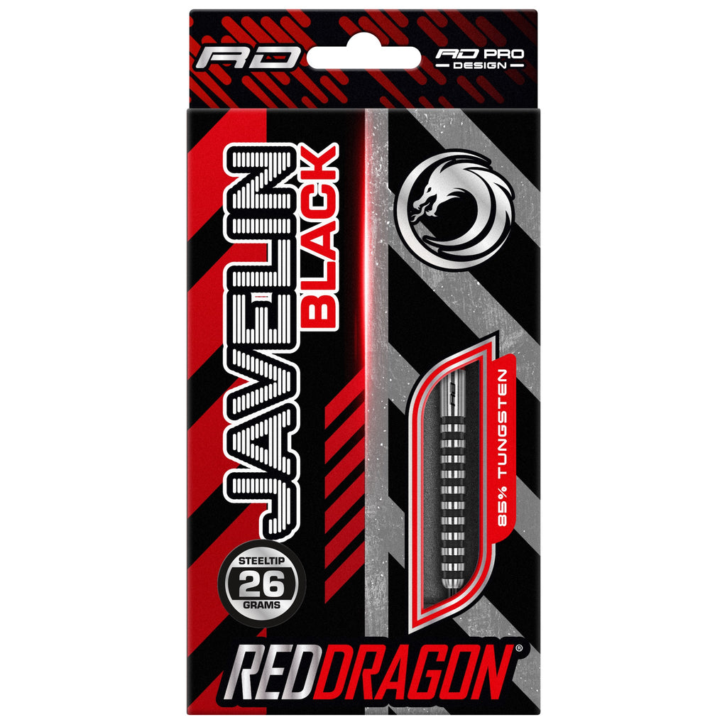 RED DRAGON - Javelin Black Darts - 85% Tungsten - 26g