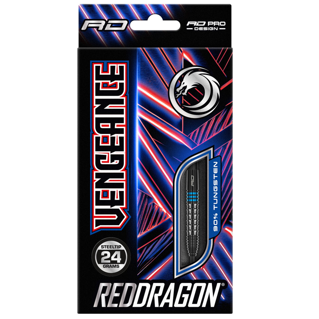 RED DRAGON - Vengeance Blue Darts - 90% Tungsten - 24g
